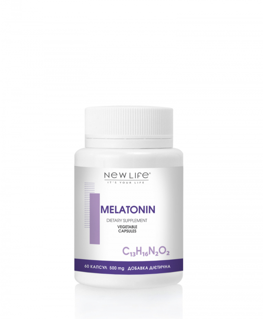 MELATONIN | МЕЛАТОНІН | 60 РОСЛИННИХ КАПСУЛ У БАНОЧЦІ